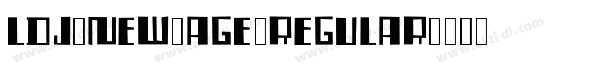 LDJ New Age Regular字体转换